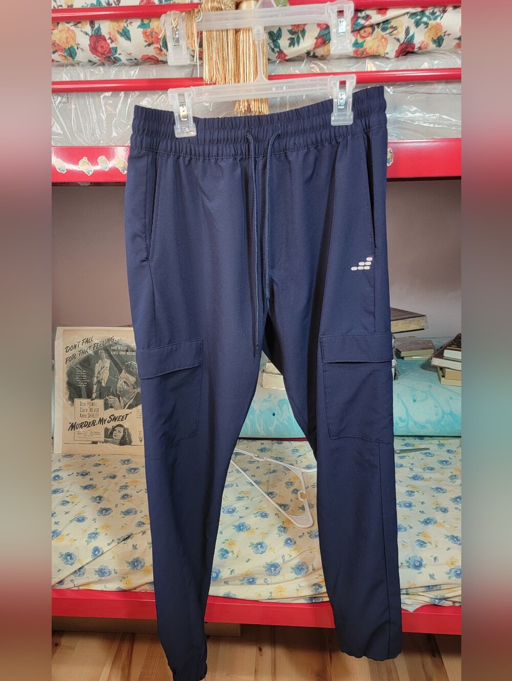 bcg Navy Track Cargo Joggers Size Small